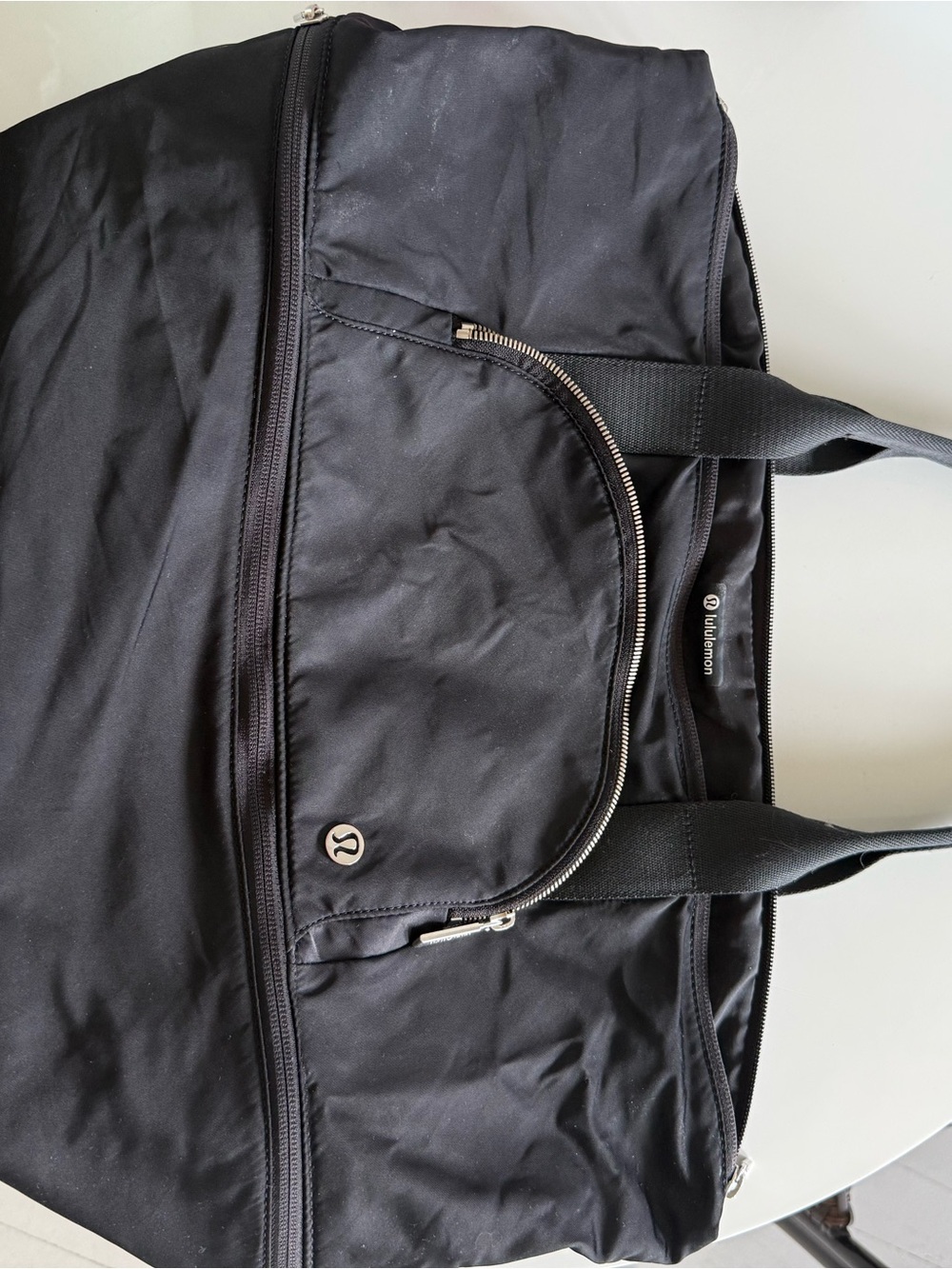 lululemon athletica Black Duffel Tote